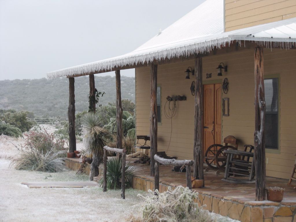 A rare winter storm at Rancho Vedado